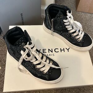 Givenchy Black and White High-Top Sneakers
